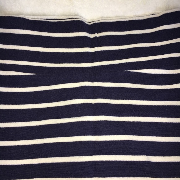 Forever 21 Navy Striped Skirt - Picture 3 of 6